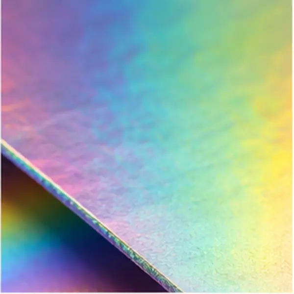 Holographic Paper full-bleed premium packaging material