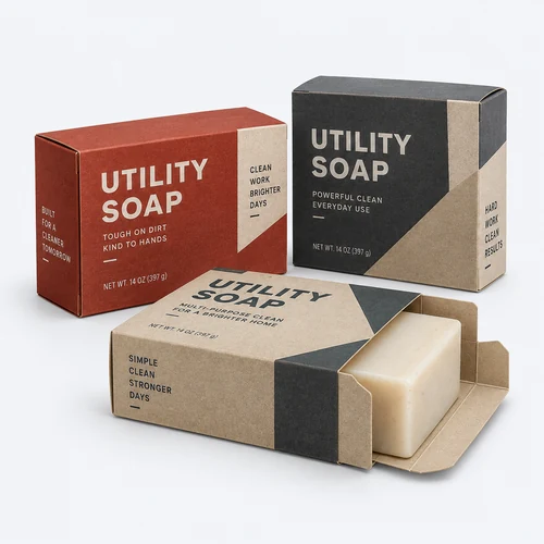 Brick soap boxes for large utility soap bars