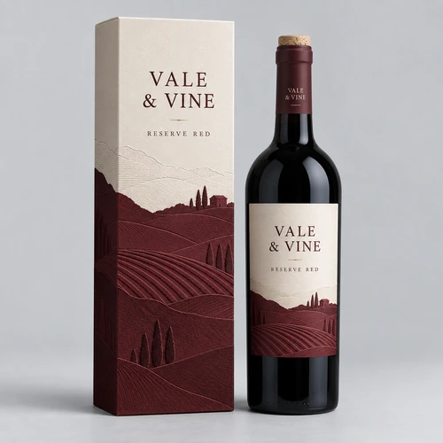 Custom wine bottle boxes with fitted 750ml wine gift carton
